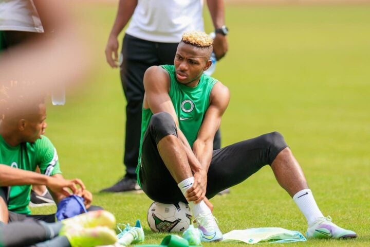 Victor Osimhen during training | File photo
