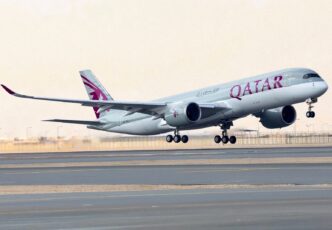 A Qatar Airways airplane