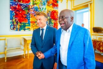 President Bola Tinubu has held a private working lunch with French President Emmanuel Macron at the Élysée Palace in Paris.