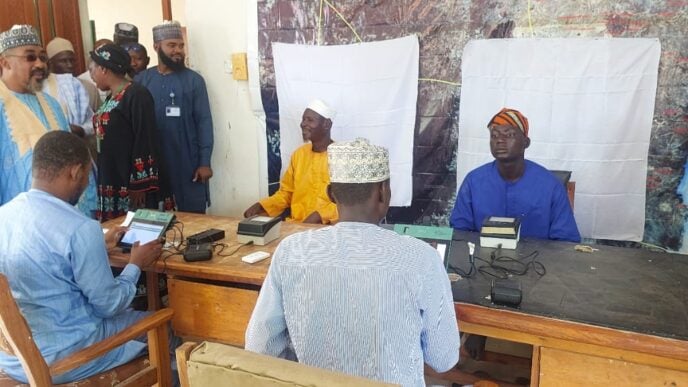 Voter registration exercise