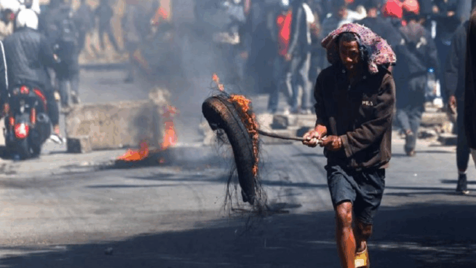 Anti-government protest in Madagascar | Photo credit: Reuters