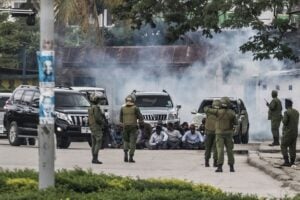Police in Tanzania’s main city, Dar es Salaam, have fired tear gas to disperse opposition supporters protesting against the country’s general election