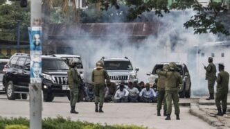 Police in Tanzania’s main city, Dar es Salaam, have fired tear gas to disperse opposition supporters protesting against the country’s general election