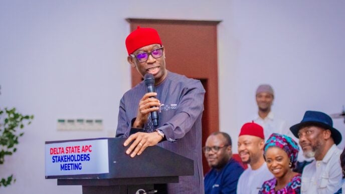 Okowa at Delta APC stakeholders meeting | File photo