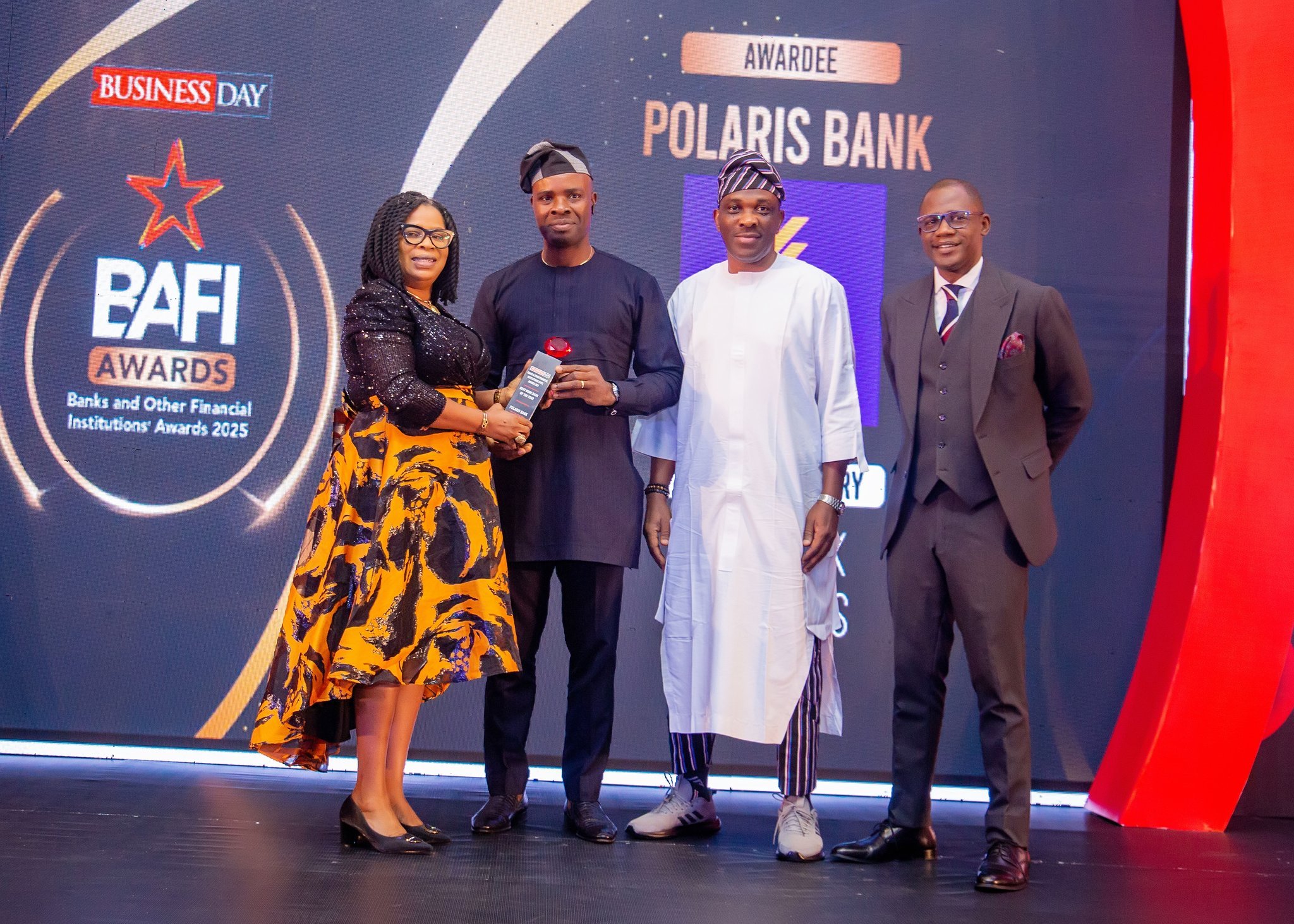 Polaris Bank sustains industry leadership with consecutive wins at 2025 BAFI Awards