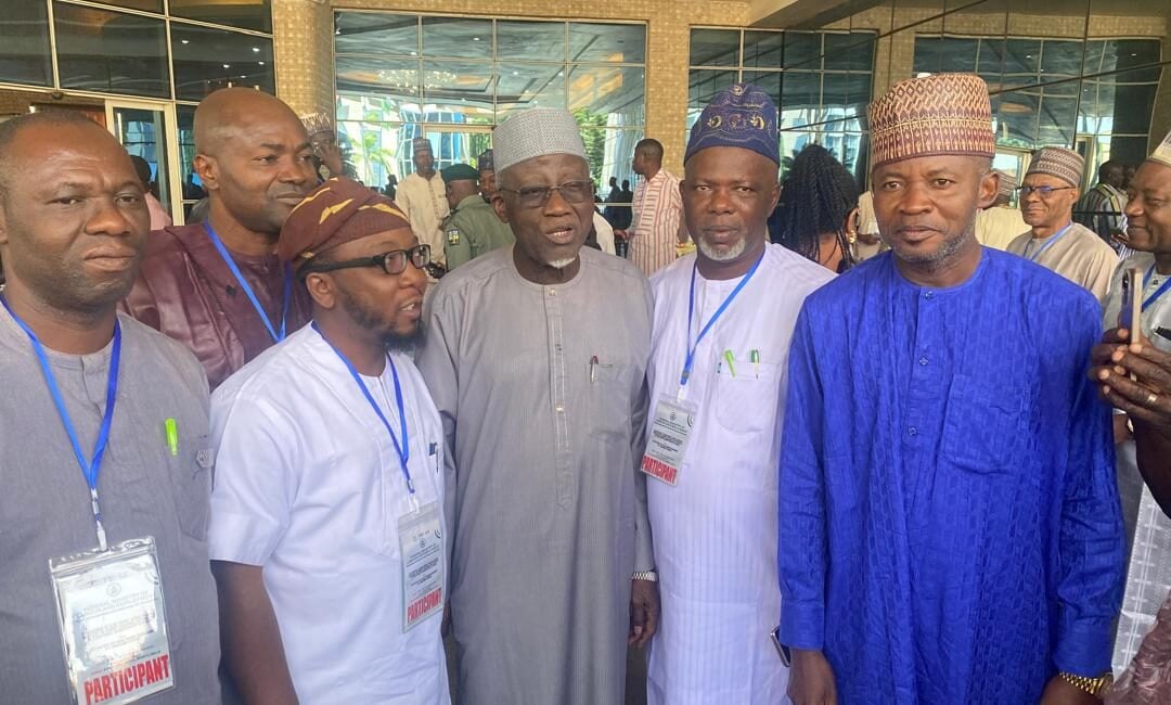 CONUA members with labour minister Maigari Dingyadi
