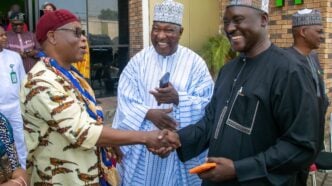 Ogbonnaya Orji hands over to Musa Adar, seeks completion of NEITI act review