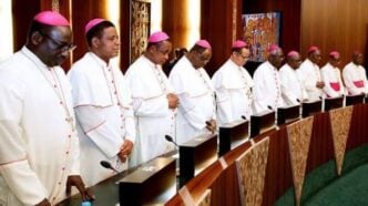 Catholic bishops at Aso Rock | File photo
