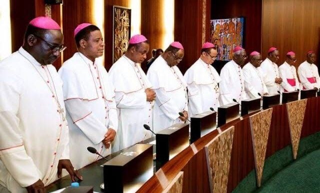 Catholic bishops at Aso Rock | File photo