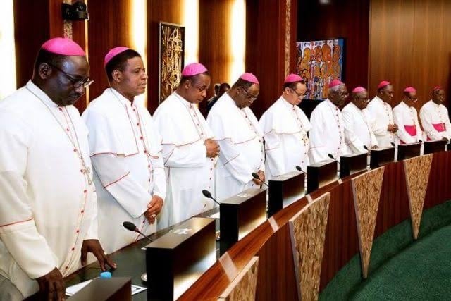 Catholic bishops at Aso Rock | File photo