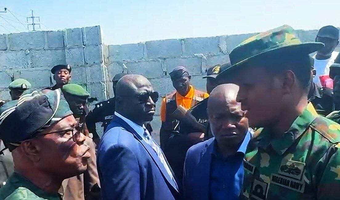 Nyesom Wike, FCT minister, clashes with soldiers over land dispute