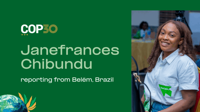 Janfrances Chibundu live at COP30 in Brazil