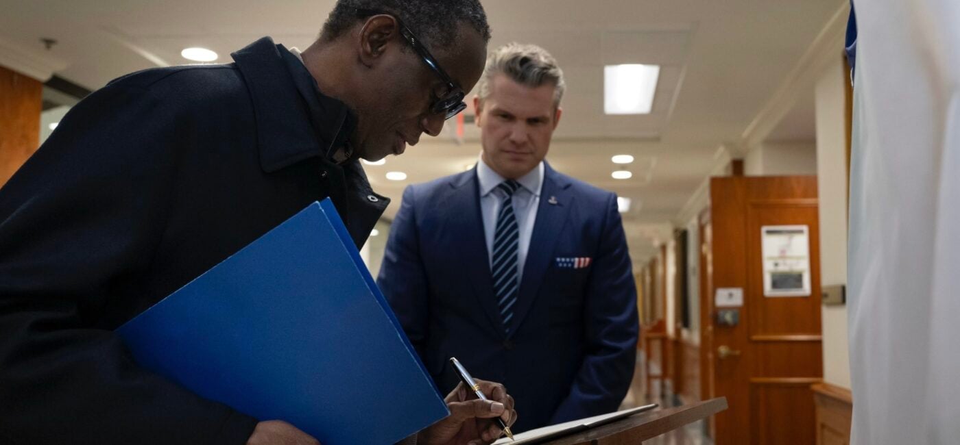 Nuhu Ribadu, the national security adviser (NSA), Pete Hegseth, US secretary of war