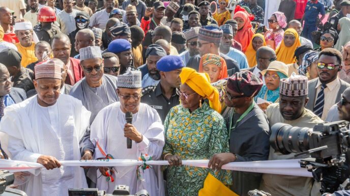 Uba Sani, governor of Kaduna state, commissions new houses for widows