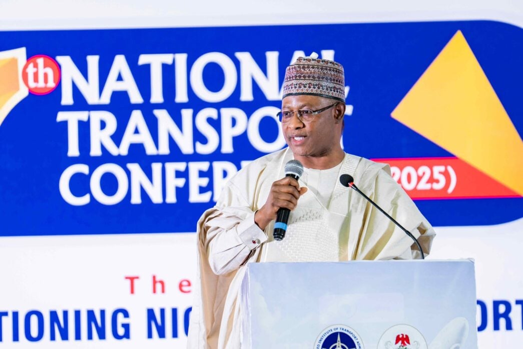 Uba Sani speaking at the national transport conference