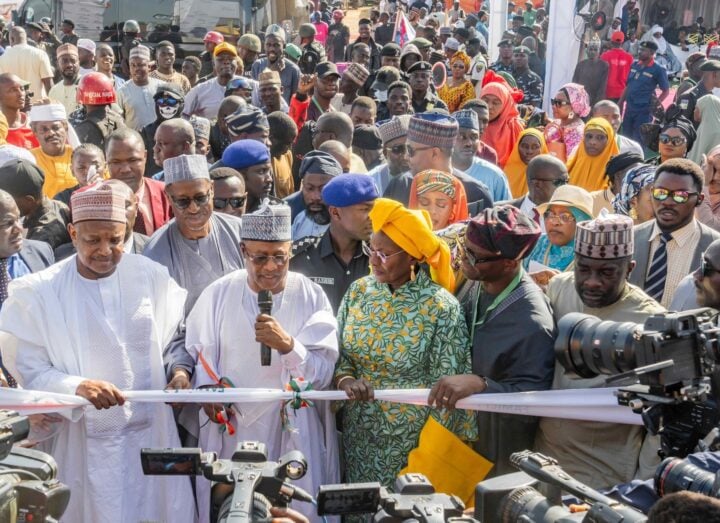 Uba Sani, governor of Kaduna state, commissions new houses for widows