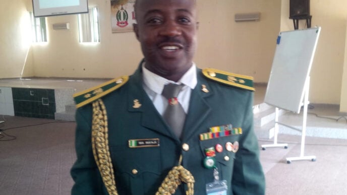 Mohammed Ma'aji, a colonel regarded by investigators as the coordinator of the alleged plot to topple Nigeria's democracy