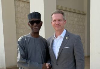 Nuhu Ribadu, the national security adviser (NSA) and Riley Moore
