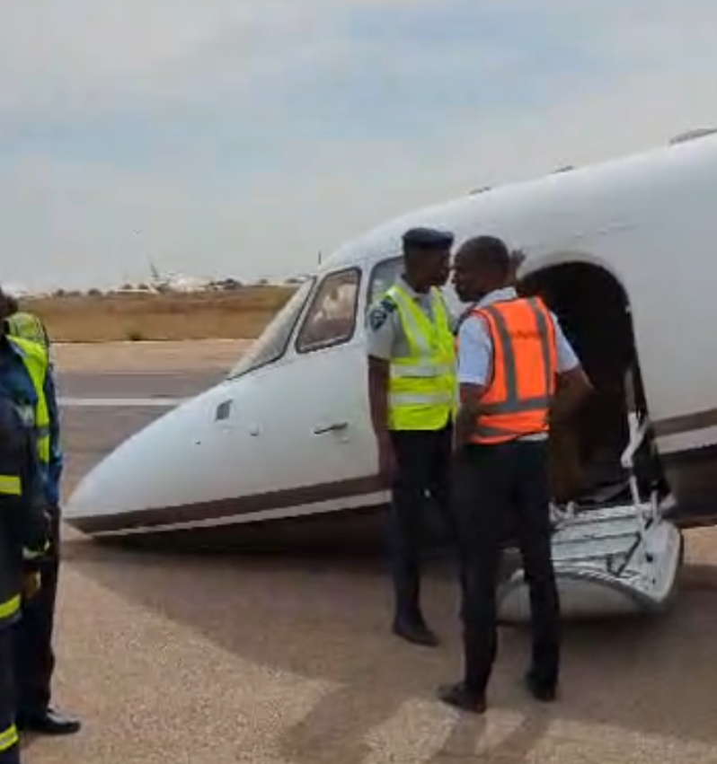 Kano Airport Narrowly Averts Disaster as Private Jet Crash-Lands