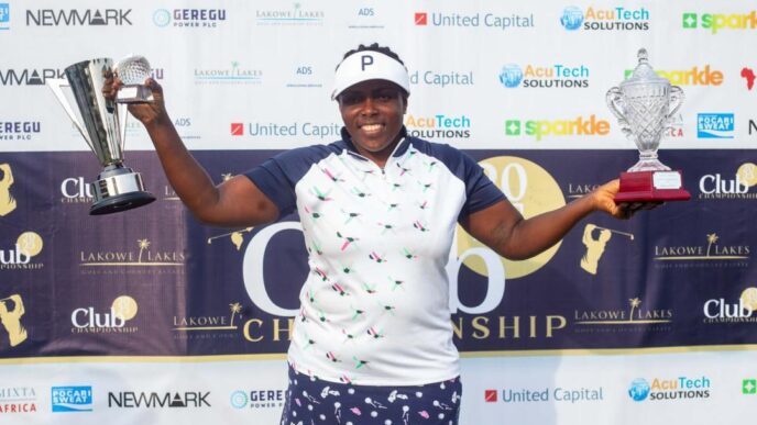 Pat Ozoemene with her ladies' title