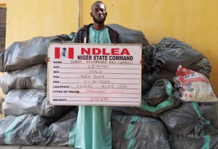 NDLEA arrests ‘bandits’ illicit drug supplier’ in Niger
